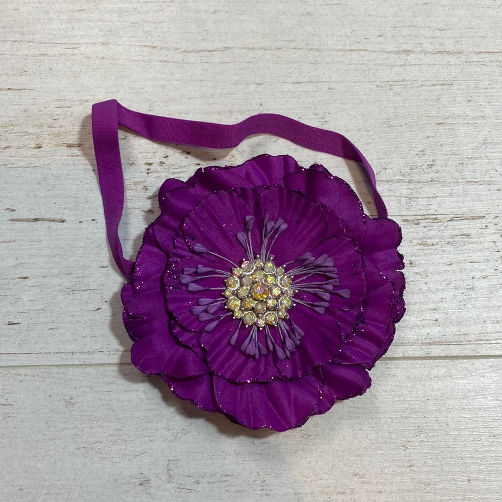 Tieks Bright Purple Flower Headband